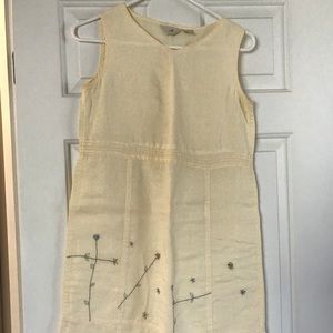 Linen above the knee length dress